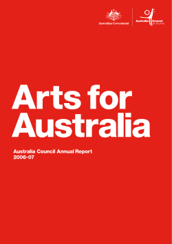 Australia Council Annual Report 2006-07