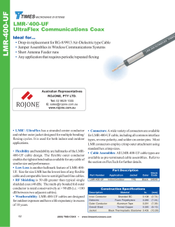 LMR 400-Ultra - Rojone Pty Ltd