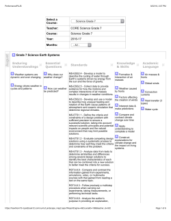 Science Grade 7 - Hawthorn District 73