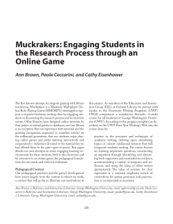 Muckrakers: Engaging Students in the Research Process through an