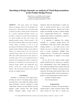 Sketching in Design Journals: an Analysis of Visual Representations