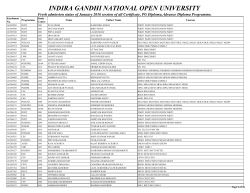 indira gandhi national open university