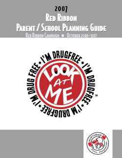 Red Ribbon Parent / School Planning Guide Red Ribbon Parent