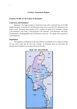Country Assessment Report Country Profile of the - UN