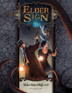 Elder Sign FAQ - Fantasy Flight Games