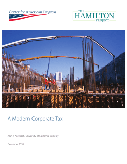 A Modern Corporate Tax