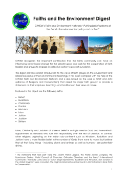 Faiths and the Environment Digest