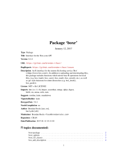 Package `boxr`