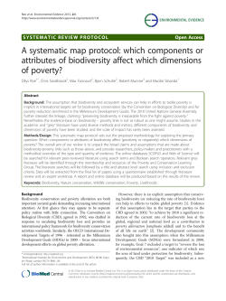 A systematic map protocol: which components or