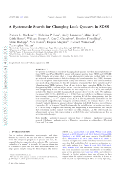 A Systematic Search for Changing