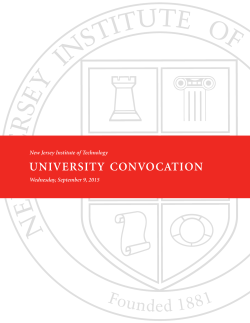 university convocation - New Jersey Institute of Technology