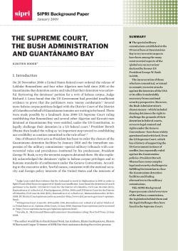 the supreme court, the bush administration and guant&aacute;namo