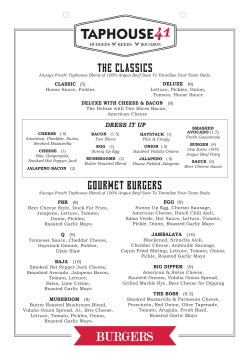 burgers - Taphouse 41