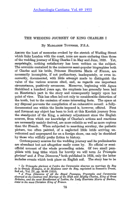 The Wedding Journey of King Charles I