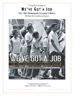 Teacher`s Guide - Peachtree Publishers