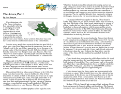 The Aztecs, Part 1