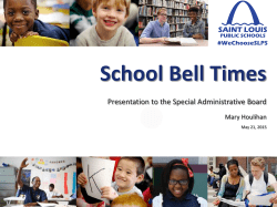 School Bell Times