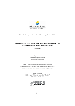 INFLUENCE OF ACID HYDROGEN PEROXIDE TREATMENT ON