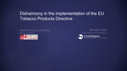 Disharmony in the implementation of the EU Tobacco Products