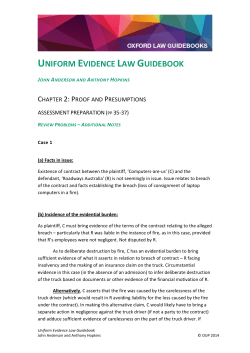 UNIFORM EVIDENCE LAW GUIDEBOOK