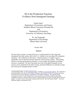 IQ in the Production Function