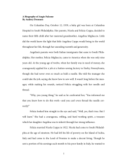 DRENNEN A Biography of Angie Falcone