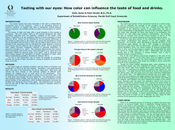 How color can influence the taste of food and drinks.