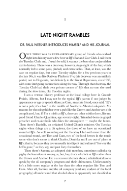 Late-Night Rambles