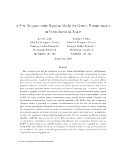 A New Nonparametric Bayesian Model for Genetic Recombination