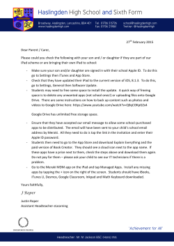 27th February 2015 Dear Parent / Carer, Please could you check the