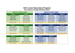 DAV Junior Secondary Program