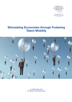 Stimulating Economies through Fostering Talent Mobility