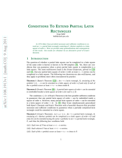 Conditions to Extend Partial Latin Rectangles