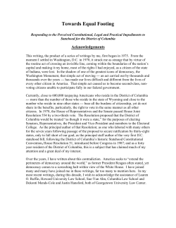 Towards Equal Footing