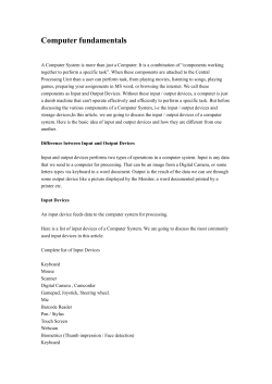 Computer fundamentals - Sabdhani Coaching Institut