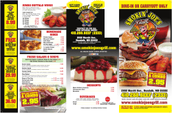 410.288.BEEF (2333) - Smokin` Joe`s Grill