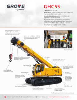 Capacity: 50 t (55 USt) Main boom: 9,4 m &ndash; 30,4 m (30 ft 10 in &ndash; 99 ft