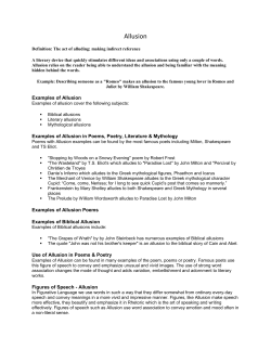 Allusion - mrburnsenglishclass.com