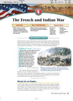The French and Indian War