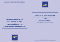 ch charter of core principles of the european legal profession and