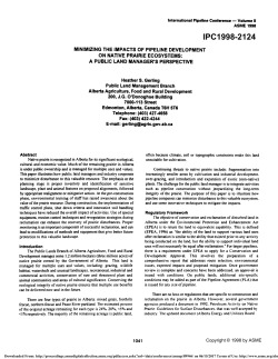 A Public Land Manager`s Perspective
