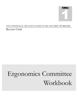 Setting Up Ergonomics Committee
