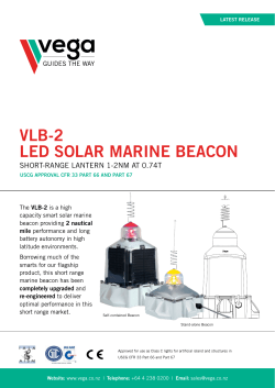 vlb-2 led solar marine beacon