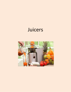 Juicers - cercenvis.nic.in