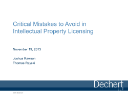 Critical Mistakes to Avoid in Licensing IP