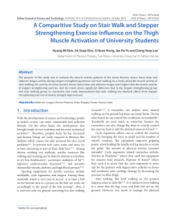 A Comparitive Study on Stair Walk and Stepper Strengthening
