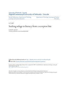 Seeking refuge in literacy from a scorpion bite