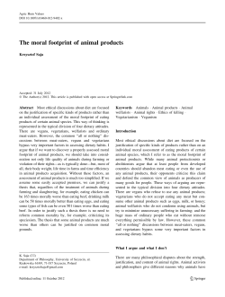 The moral footprint of animal products