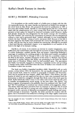 Kafka`s Death Fantasy in Amerika