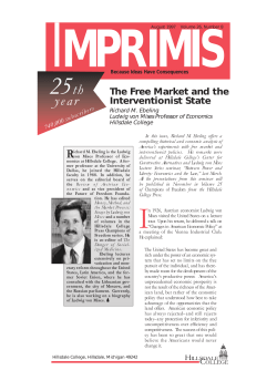 The Free Market and the Interventionist State